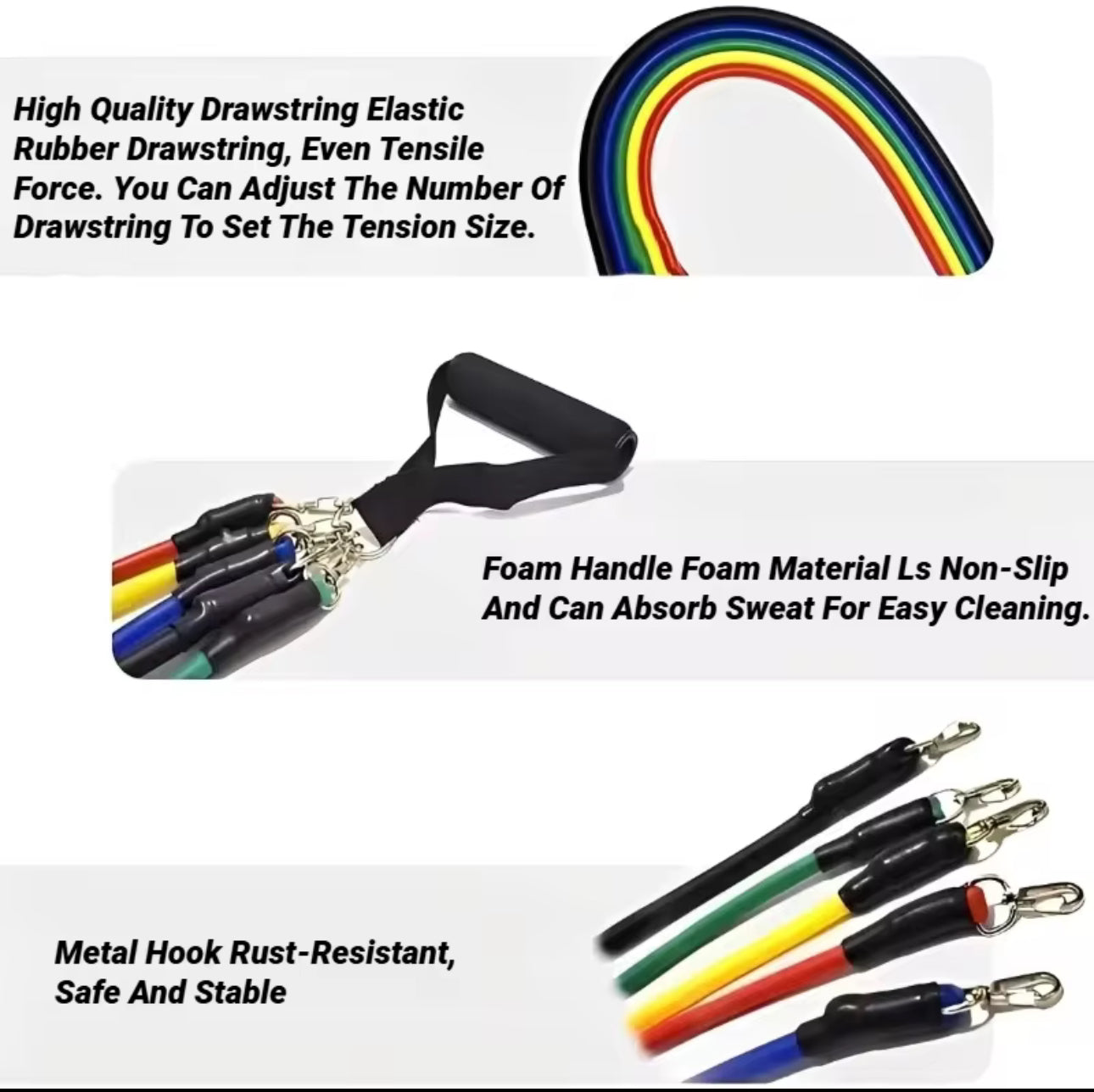 11pcs Resistance Bands Set