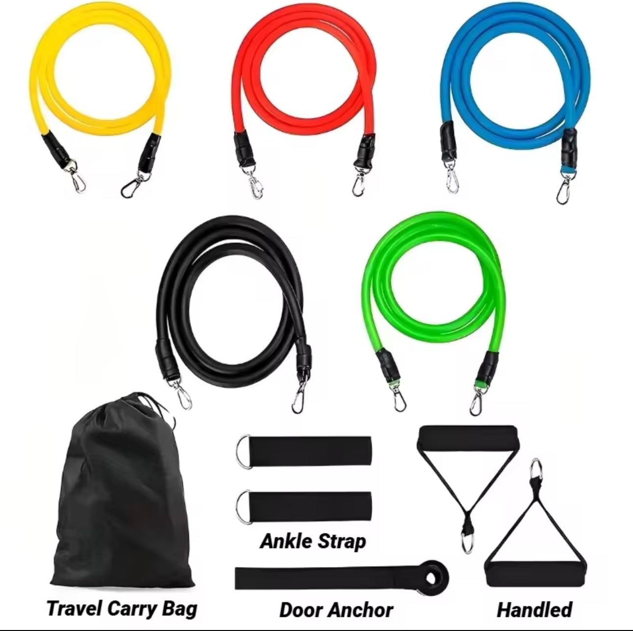 11pcs Resistance Bands Set